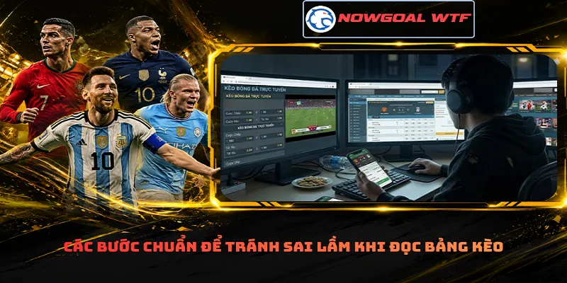 Các bước chuẩn để tránh sai lầm khi đọc bảng kèo