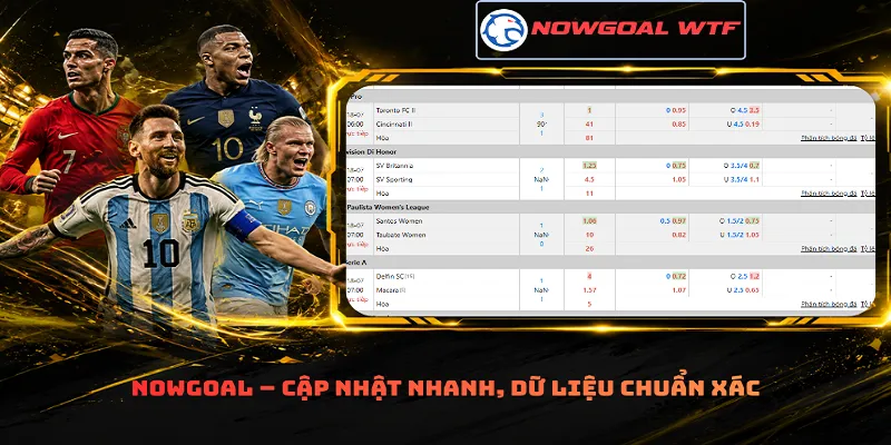 Nowgoal – Cập nhật nhanh, dữ liệu chuẩn xác